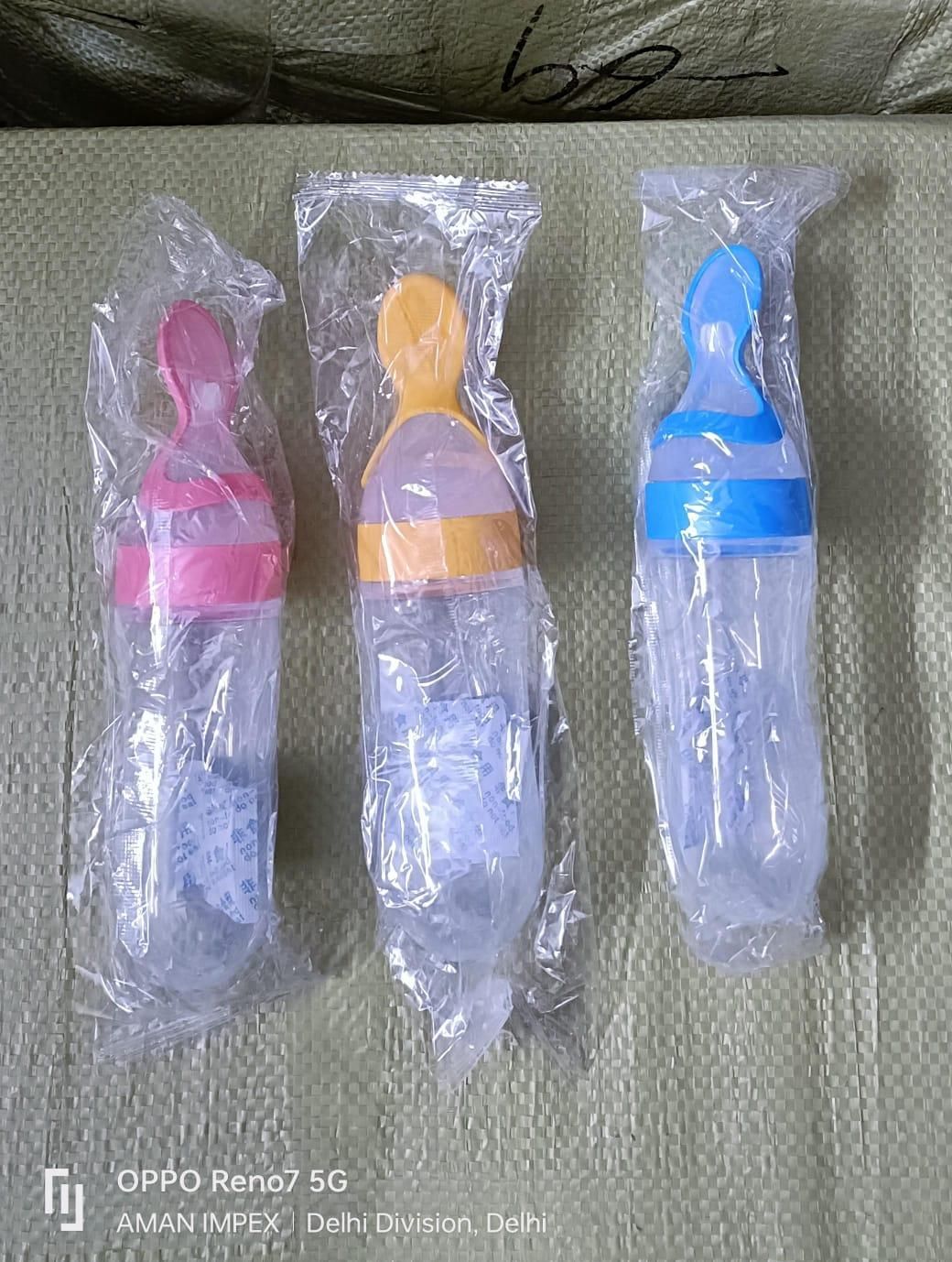 প্রিমিয়াম বেবি ফুড স্কুইজ ফিডার চামচ
